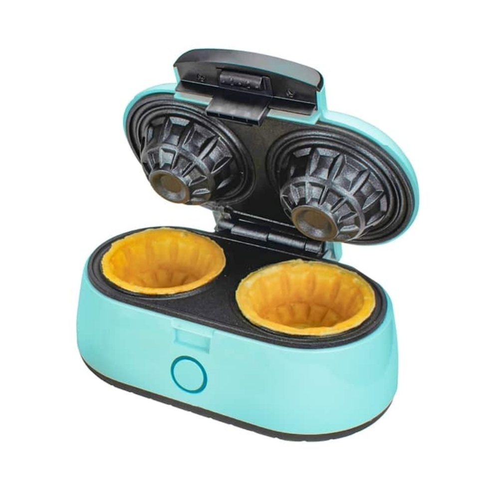 Brentwood TS-1402BL Double Waffle Bowl Maker, Blue, NEW - Picture 3 of 8